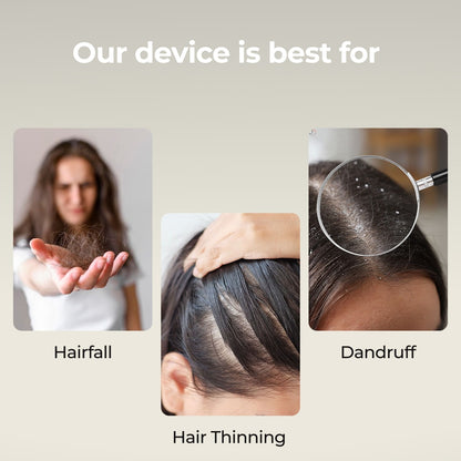 Zulfé Z3 - 3 in 1 Scalp Massager with Red Light Therapy