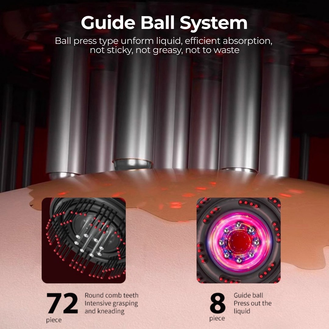 Zulfé Z3 - 3 in 1 Scalp Massager with Red Light Therapy